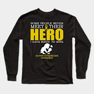 Down Syndrome Awareness Happy Mothers Day - In This Family We Fight Together Long Sleeve T-Shirt